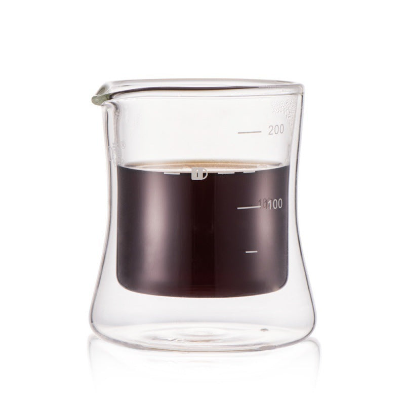 Double Glass Cake Coffee Pot