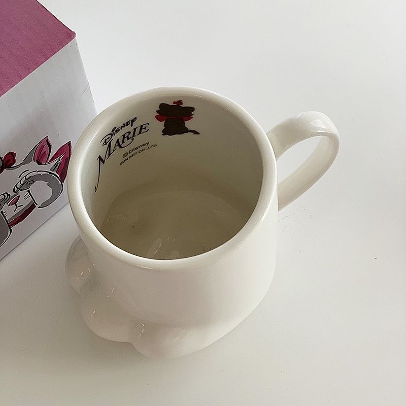 Cream Cat Paw Ceramic Mug
