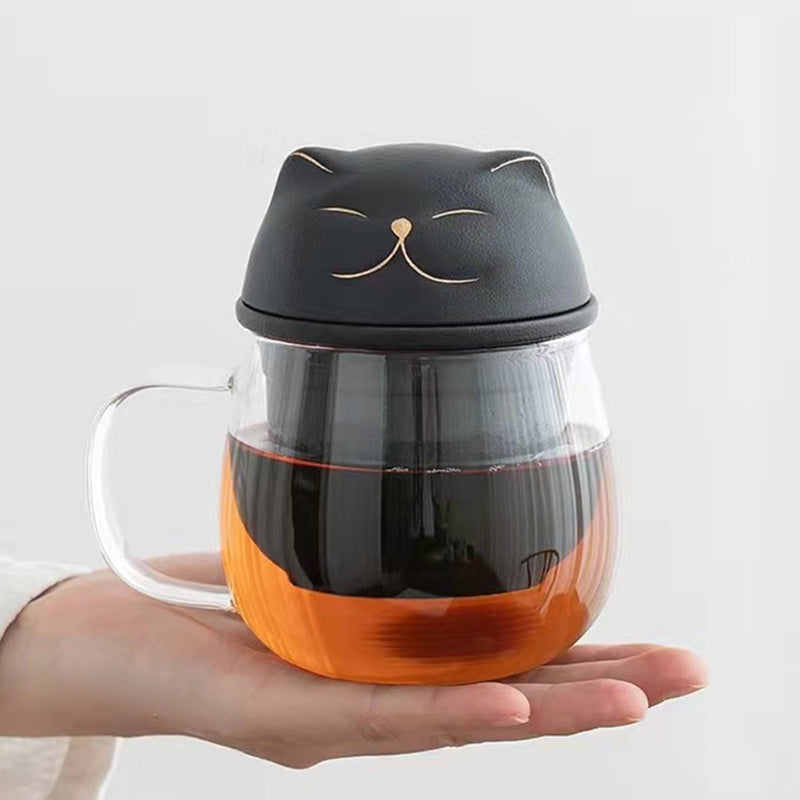 Thickened Glass Tea Separation Cup