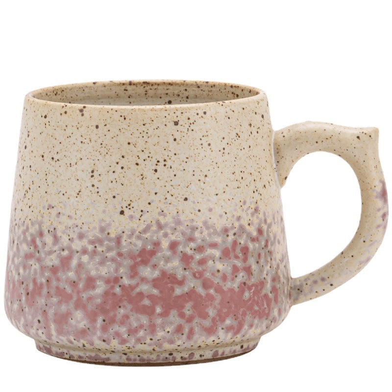Vintage-Inspired Kiln-Glazed Ceramic Coffee Mug