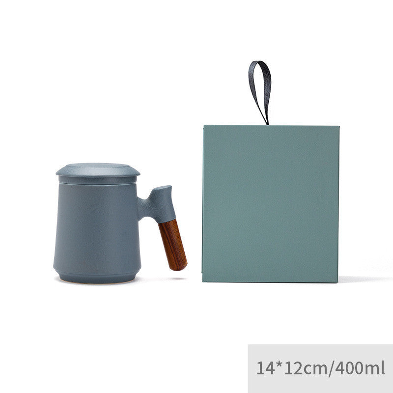 Kiln Into Ceramic Mug Tea And Water Separation With Lid