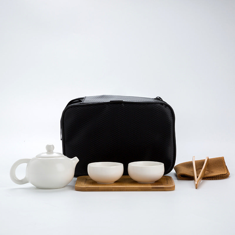 Portable Ceramic Matte Glazed Travel Tea Set