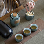 Bluestone Glaze Travel Tea Set