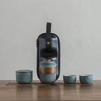 Bluestone Glaze Travel Tea Set