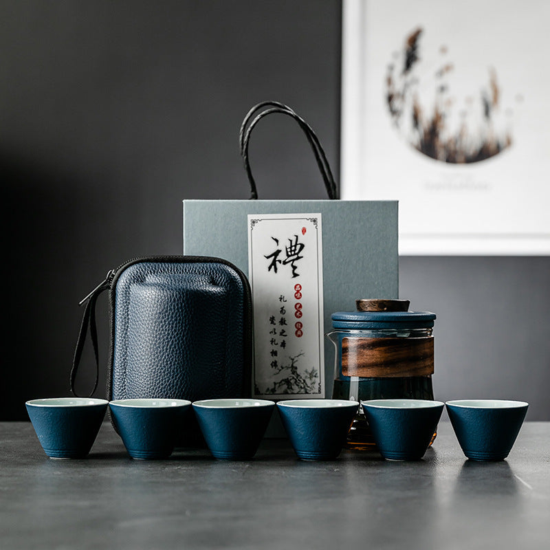 Simple And Portable Glass Kung Fu Teapot