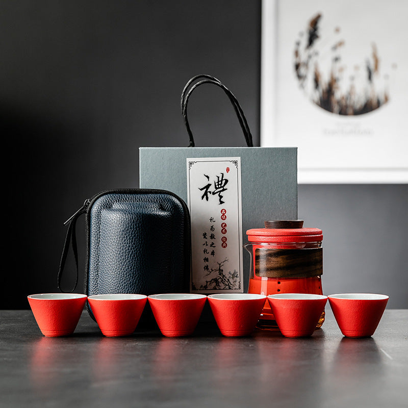 Simple And Portable Glass Kung Fu Teapot