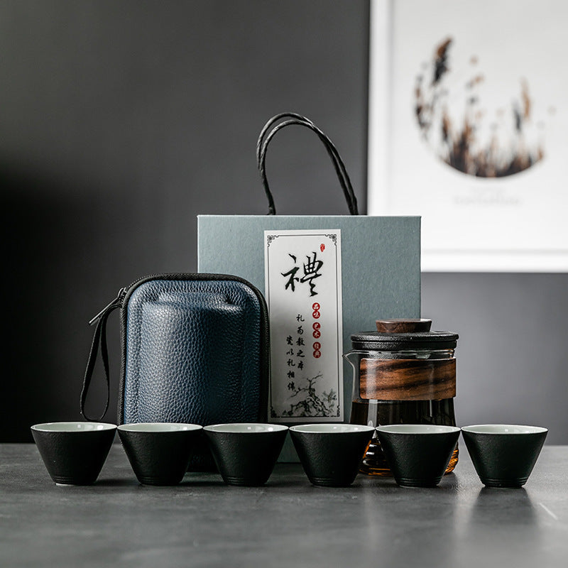 Simple And Portable Glass Kung Fu Teapot