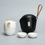 Porcelain Kung Fu Travel Tea Set