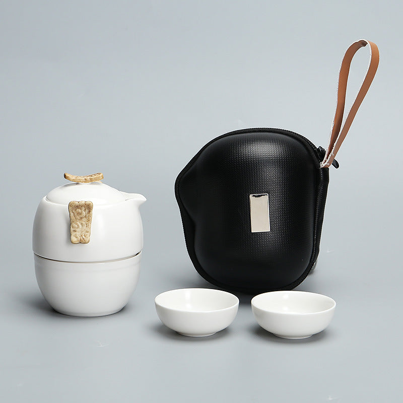 Porcelain Kung Fu Travel Tea Set