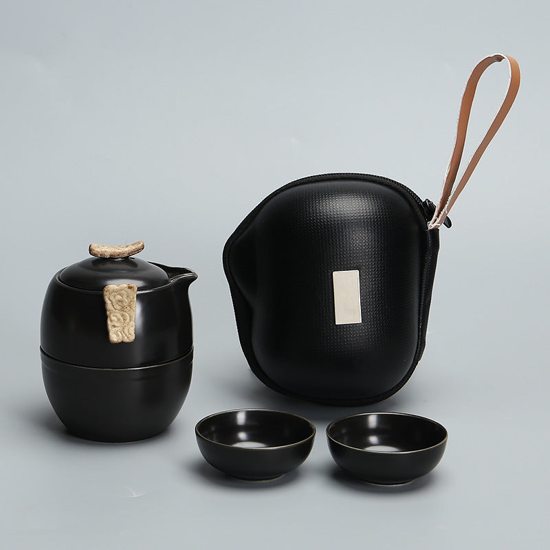 Porcelain Kung Fu Travel Tea Set