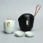 Porcelain Kung Fu Travel Tea Set