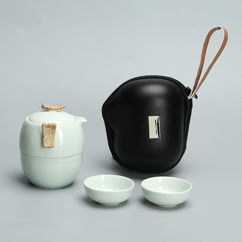 Porcelain Kung Fu Travel Tea Set