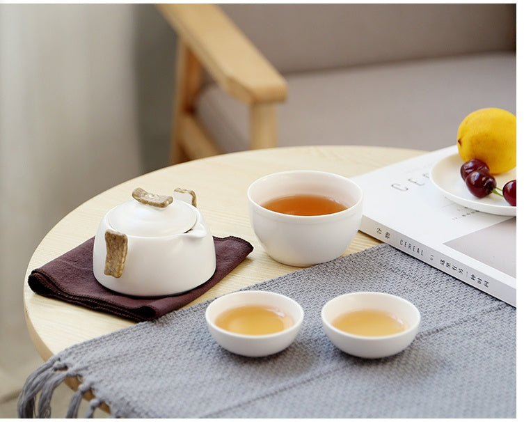 Porcelain Kung Fu Travel Tea Set