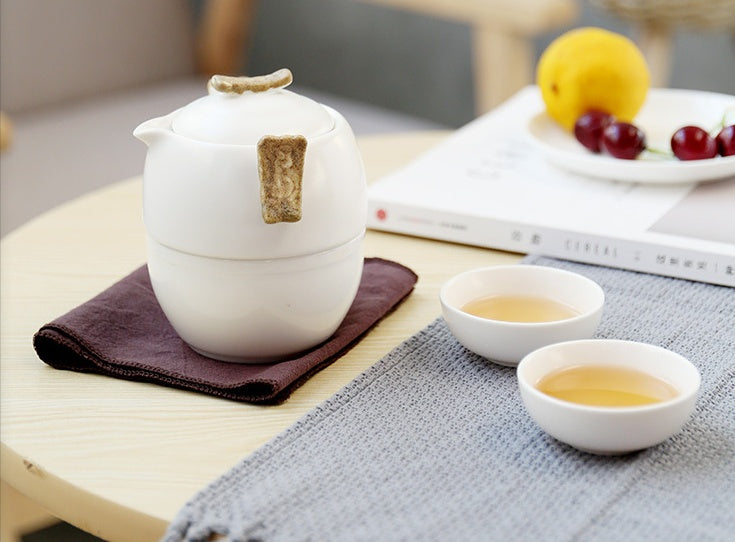 Porcelain Kung Fu Travel Tea Set