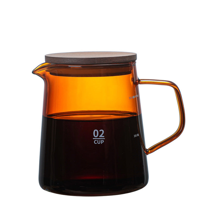 V60 Glass Pour-Over Coffee Server