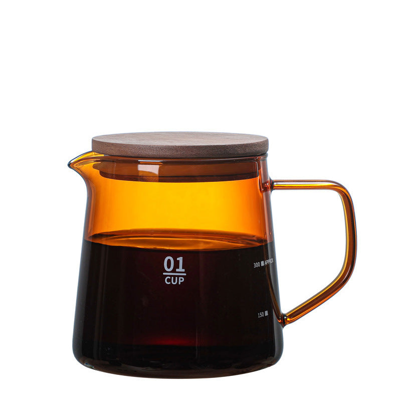 V60 Glass Pour-Over Coffee Server