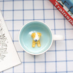 Whimsical 3D Animal Ceramic Mug – Cute Cartoon Design, Single-Layer Simplicity