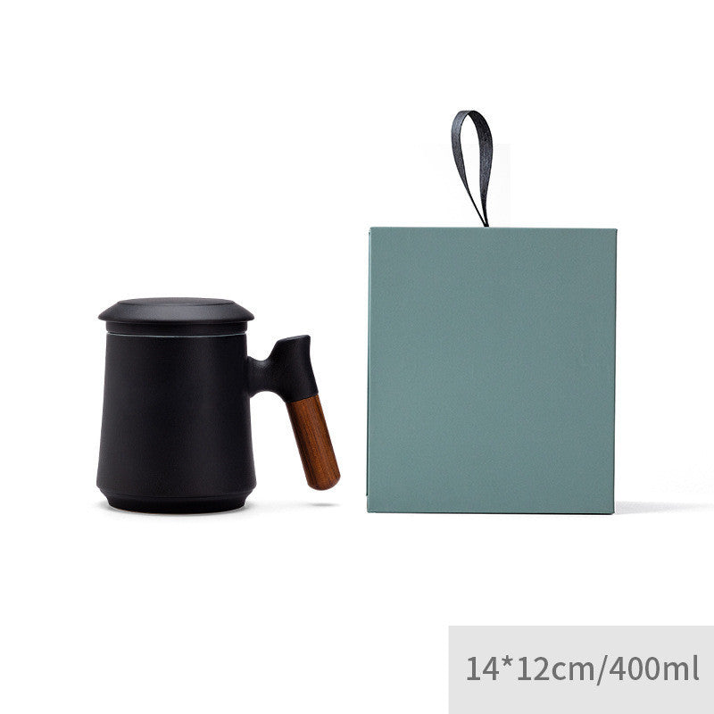 Kiln Into Ceramic Mug Tea And Water Separation With Lid