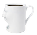 Charming Double-Layer Ceramic Mug with Face Design