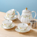 Nordic Pastoral Flower Tea Cup Household Style