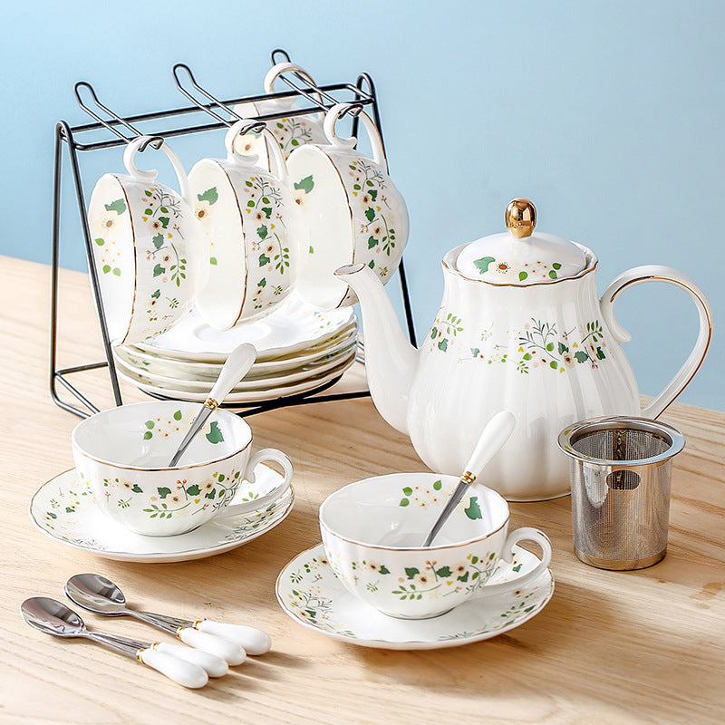 Nordic Pastoral Flower Tea Cup Household Style