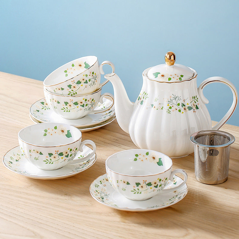 Nordic Pastoral Flower Tea Cup Household Style