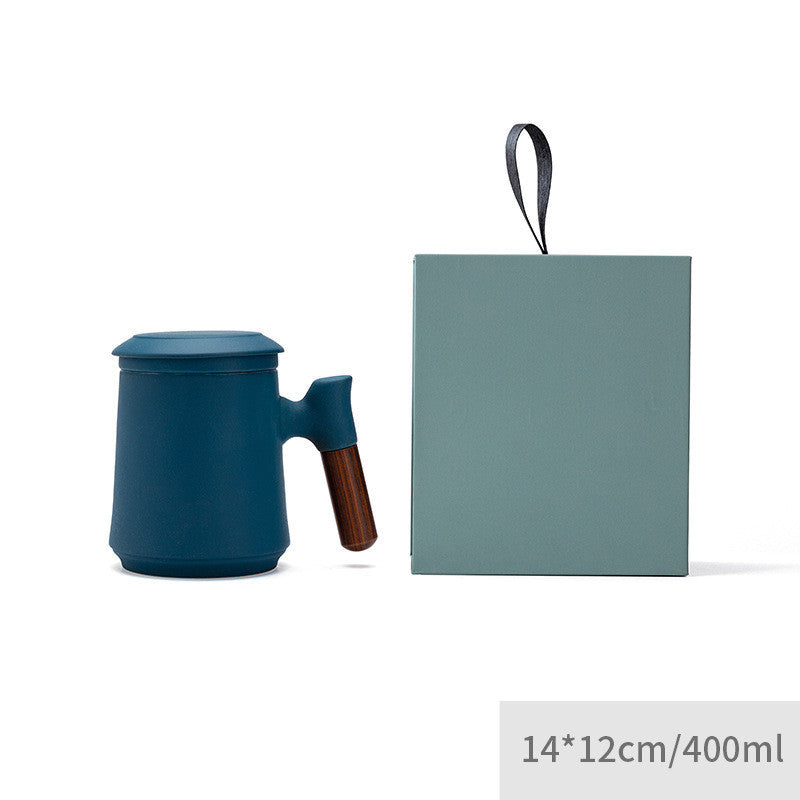 Kiln Into Ceramic Mug Tea And Water Separation With Lid