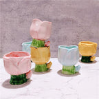 Minimalist Household Ceramic Tulip Cups