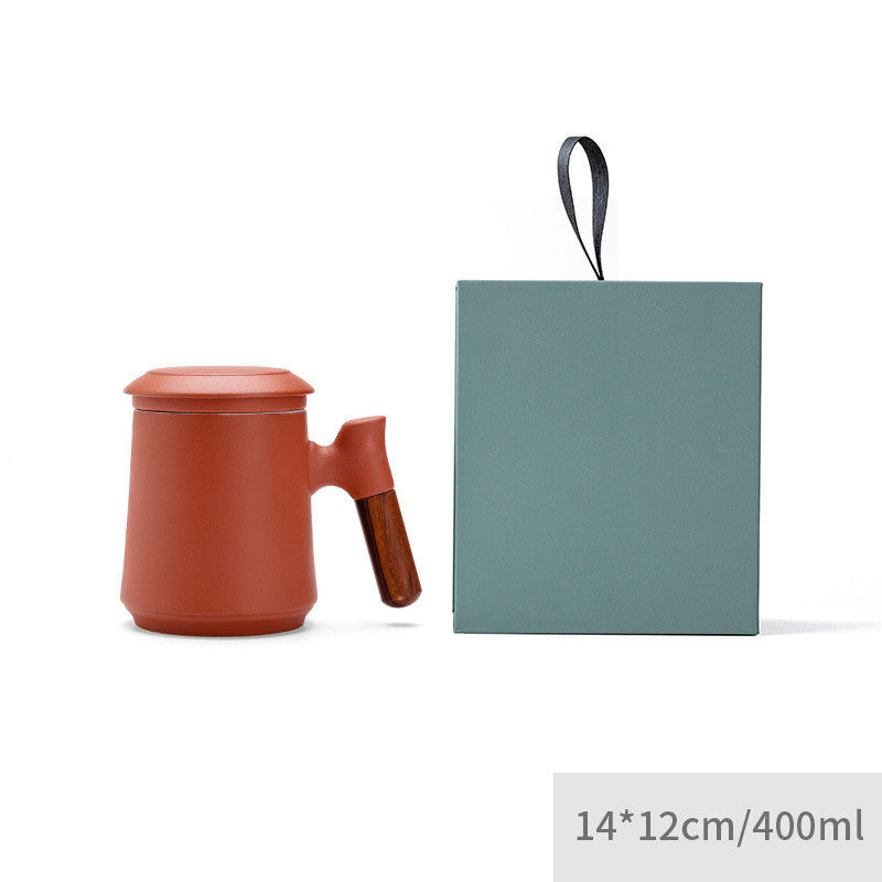 Kiln Into Ceramic Mug Tea And Water Separation With Lid