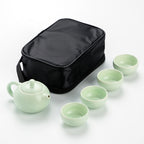 Portable Ceramic Matte Glazed Travel Tea Set