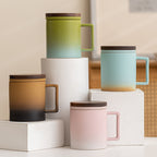 Beautiful Covered Filter Water Cup Ceramic Office