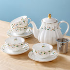 Nordic Pastoral Flower Tea Cup Household Style