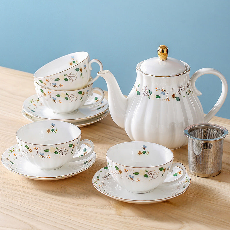 Nordic Pastoral Flower Tea Cup Household Style