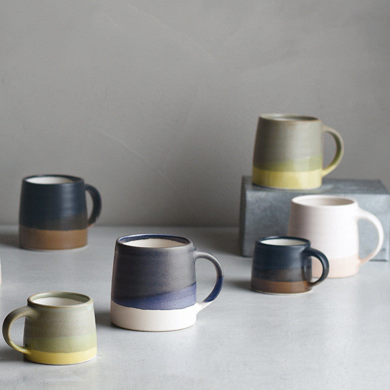 Retro Gradient Glaze Handmade Mug