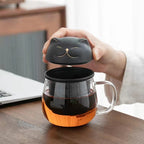 Thickened Glass Tea Separation Cup