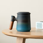 Kiln Into Ceramic Mug Tea And Water Separation With Lid