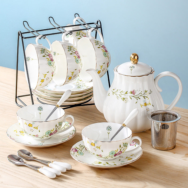 Nordic Pastoral Flower Tea Cup Household Style